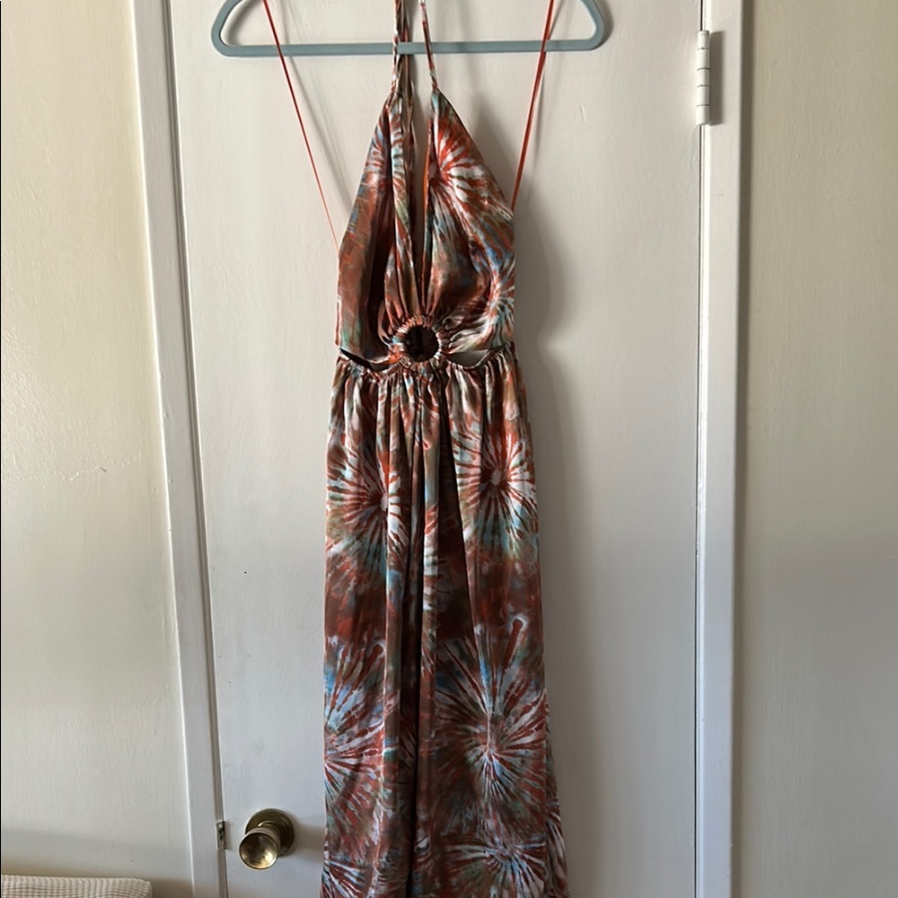 Luxxel Multicolor Tie-Dye Maxi Dress